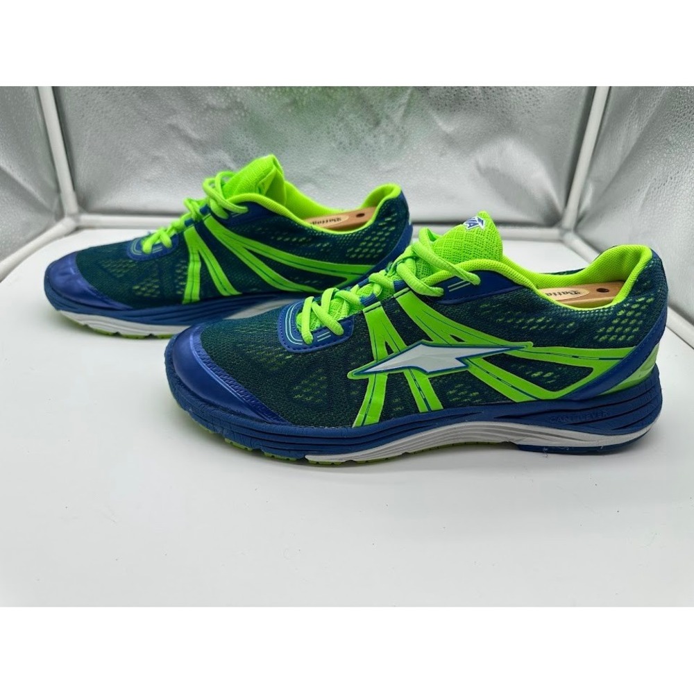 Avia Cantilever Mens Blue Neon Green Running Shoes Sneakers MNAV4100003 Size 11
